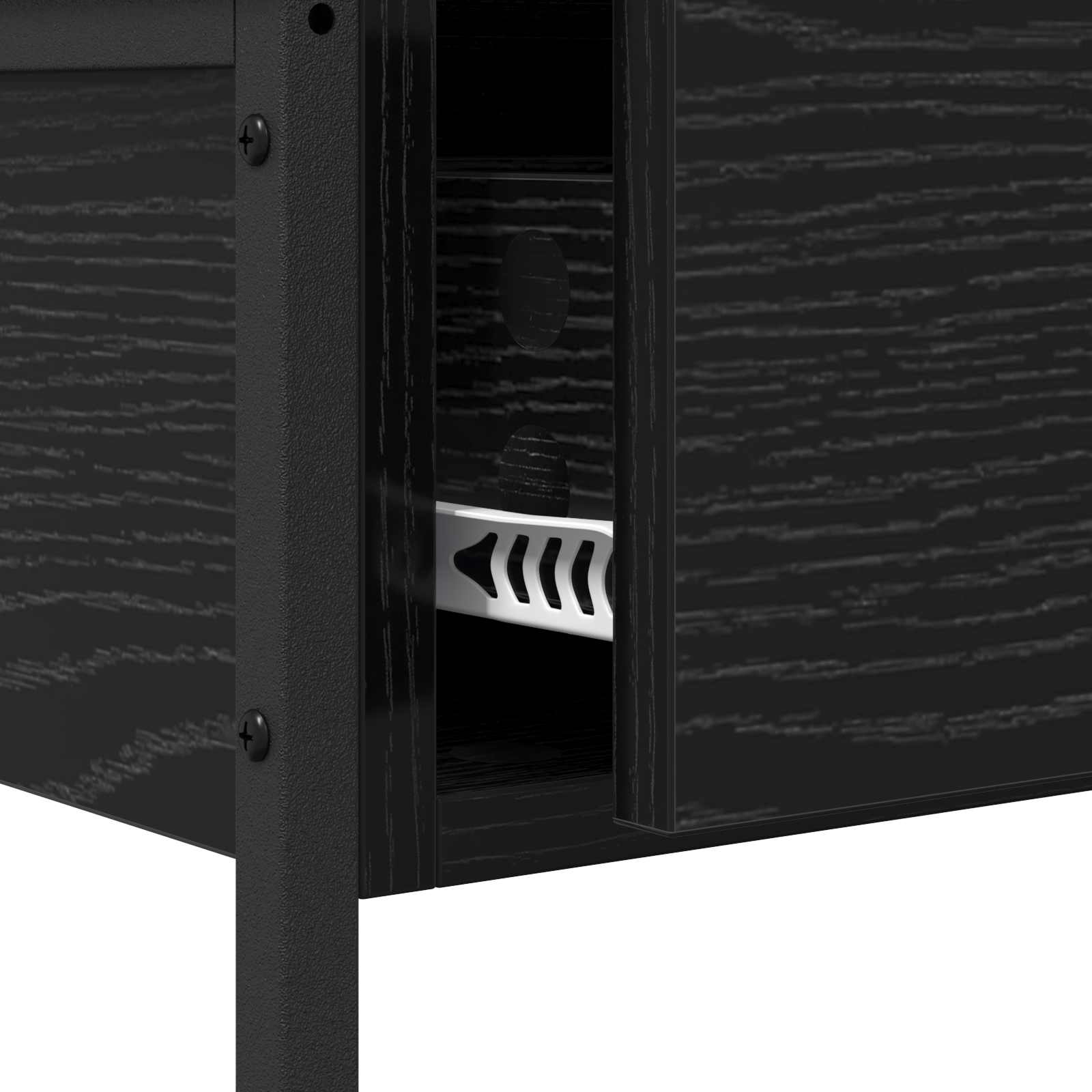 Console Table Black Oak 100 x 34,5 x 75 cm Engineered Wood