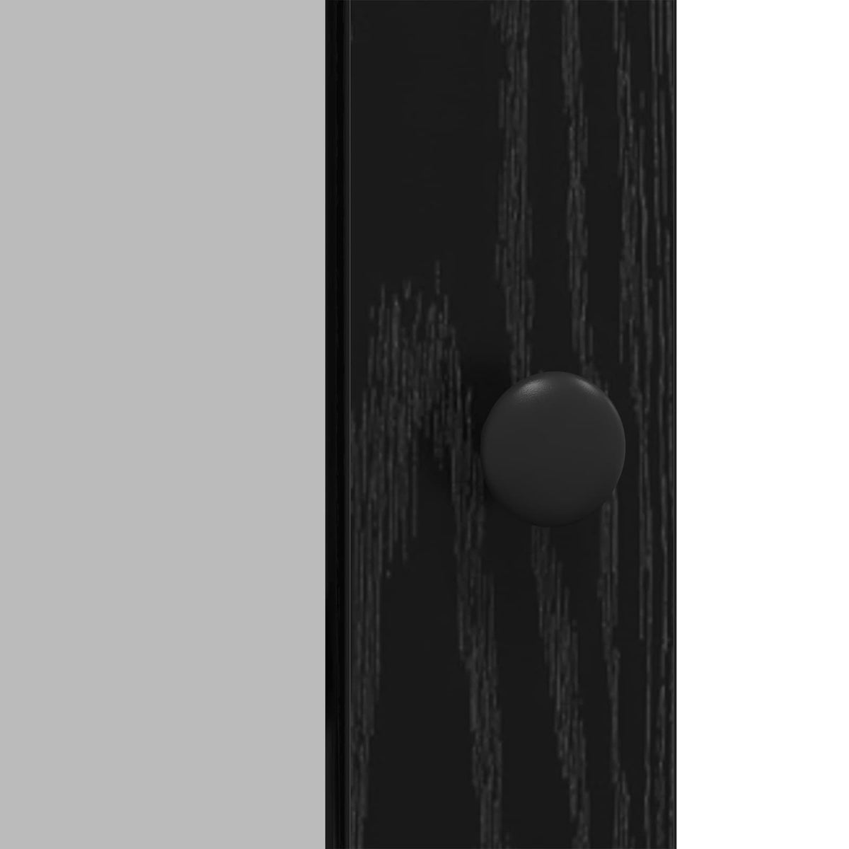Sideboard Black Oak 100 x 35 x 80 cm Engineered Wood