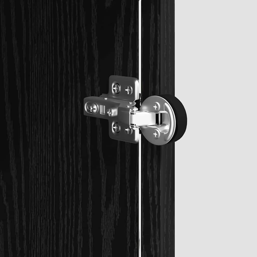 Sideboard Black oak 35 x 37 x 76 cm Engineered wood