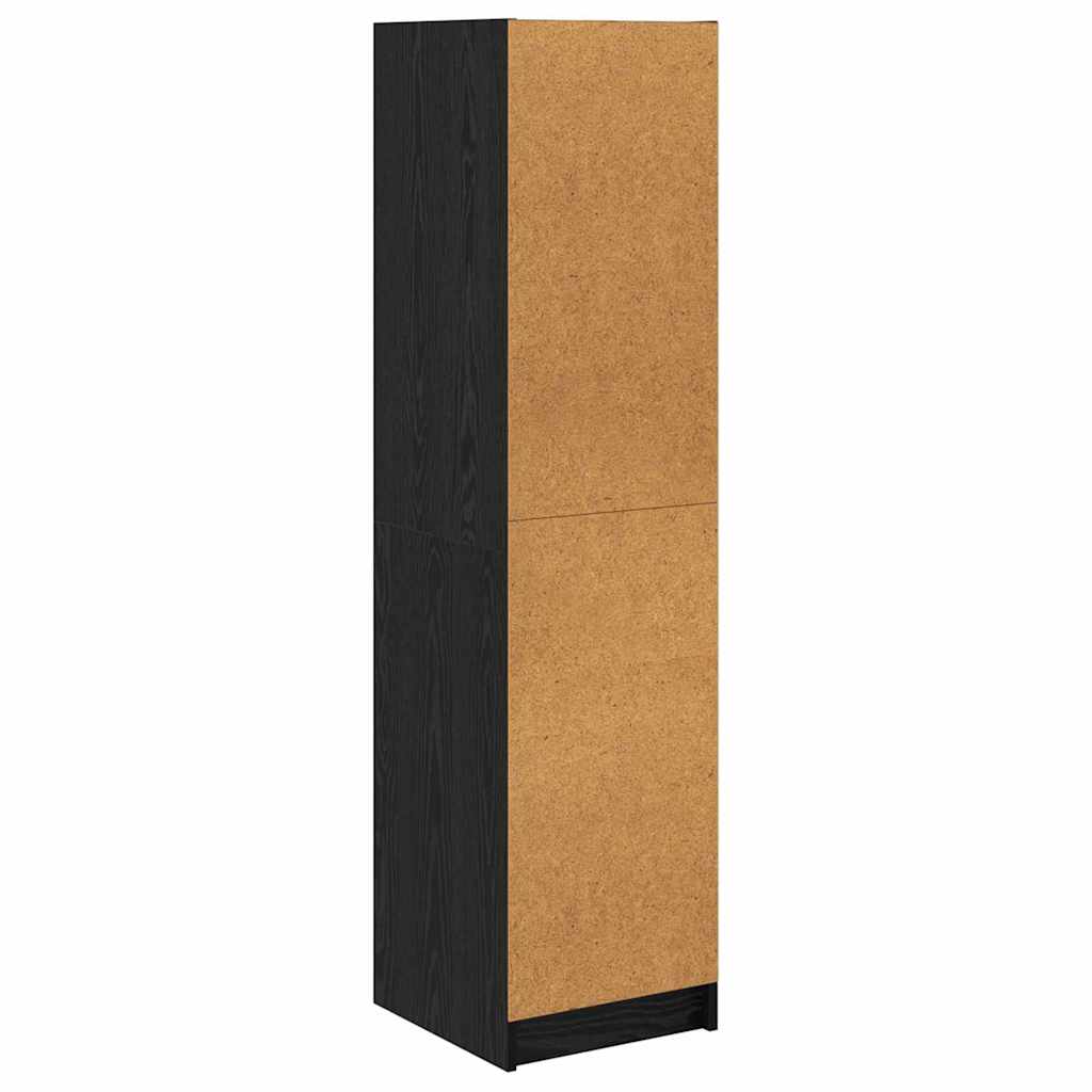 Highboard Black Oak 35 x 37 x 142 cm Engineered Wood