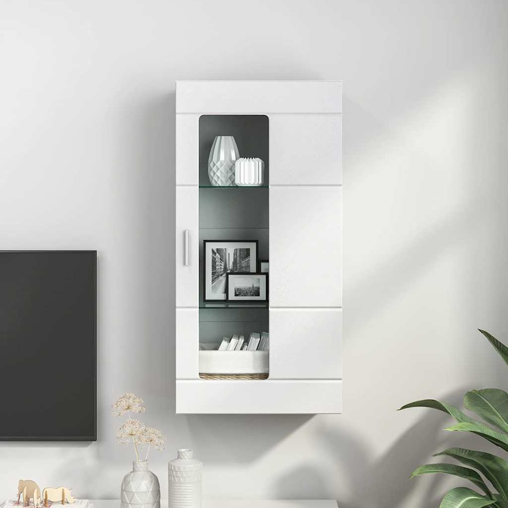 Wooden Cabinet White Engineered Wood