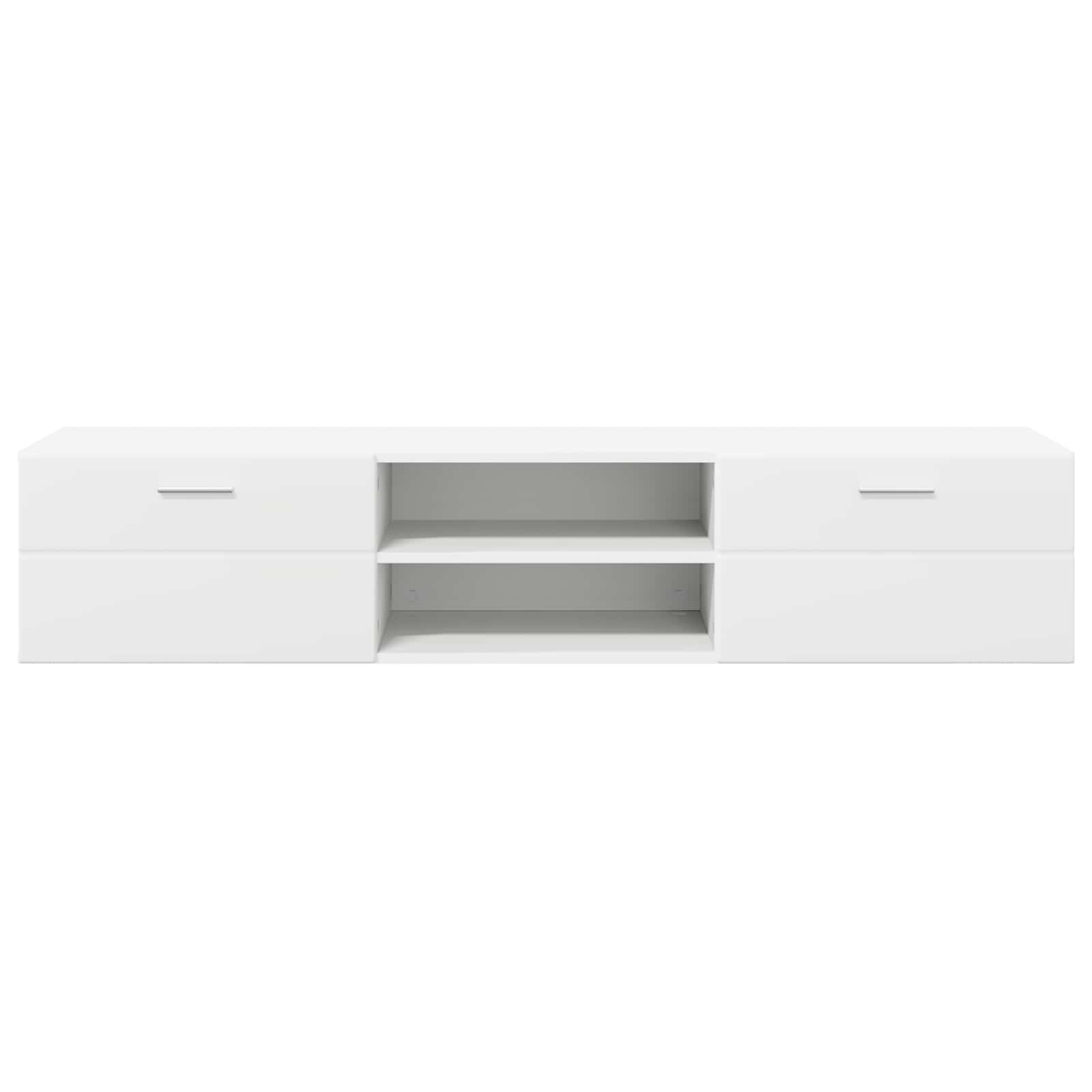 Wooden Cabinet 150 x 39 x 30 cm White Engineered Wood