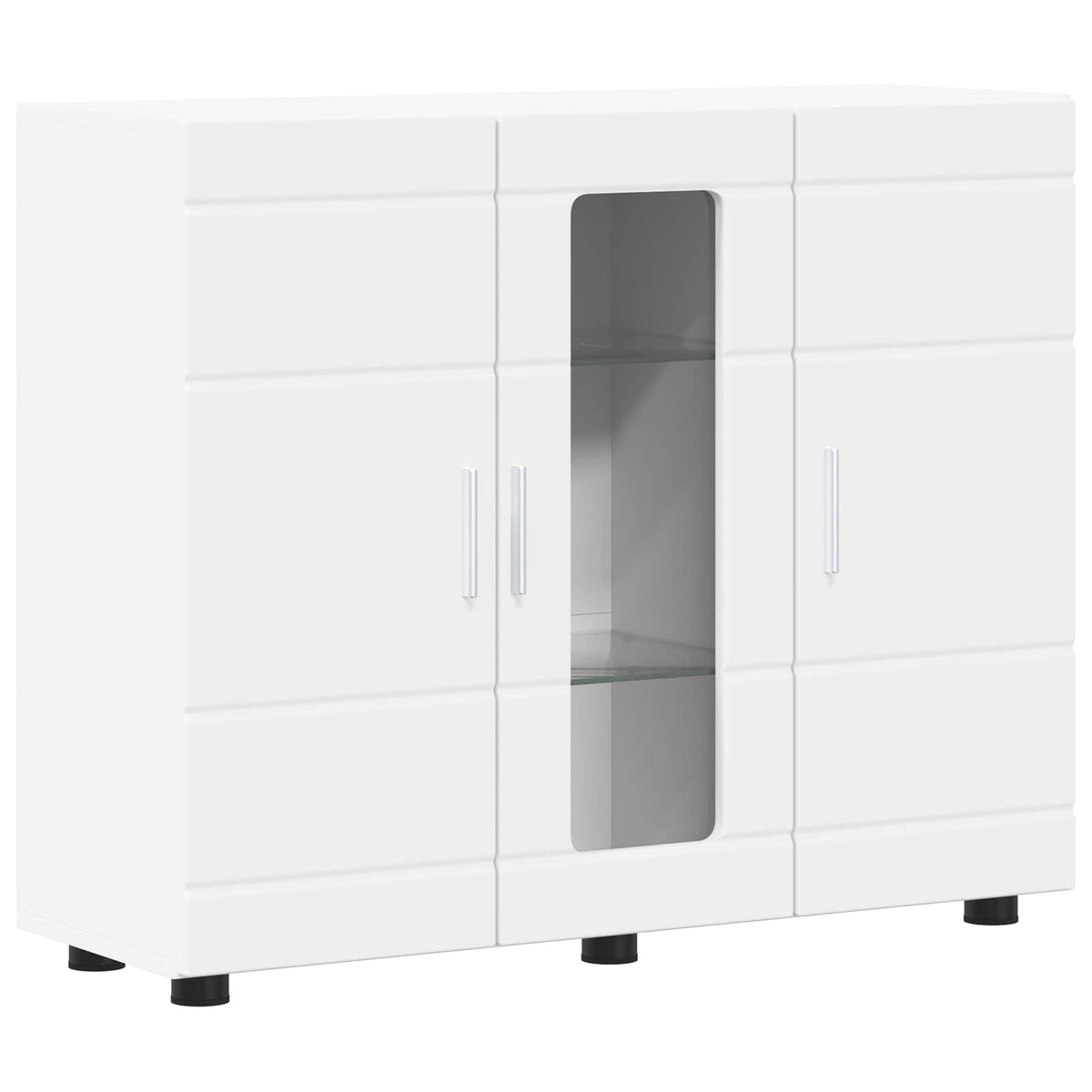 Wooden Cabinet White Engineered Wood