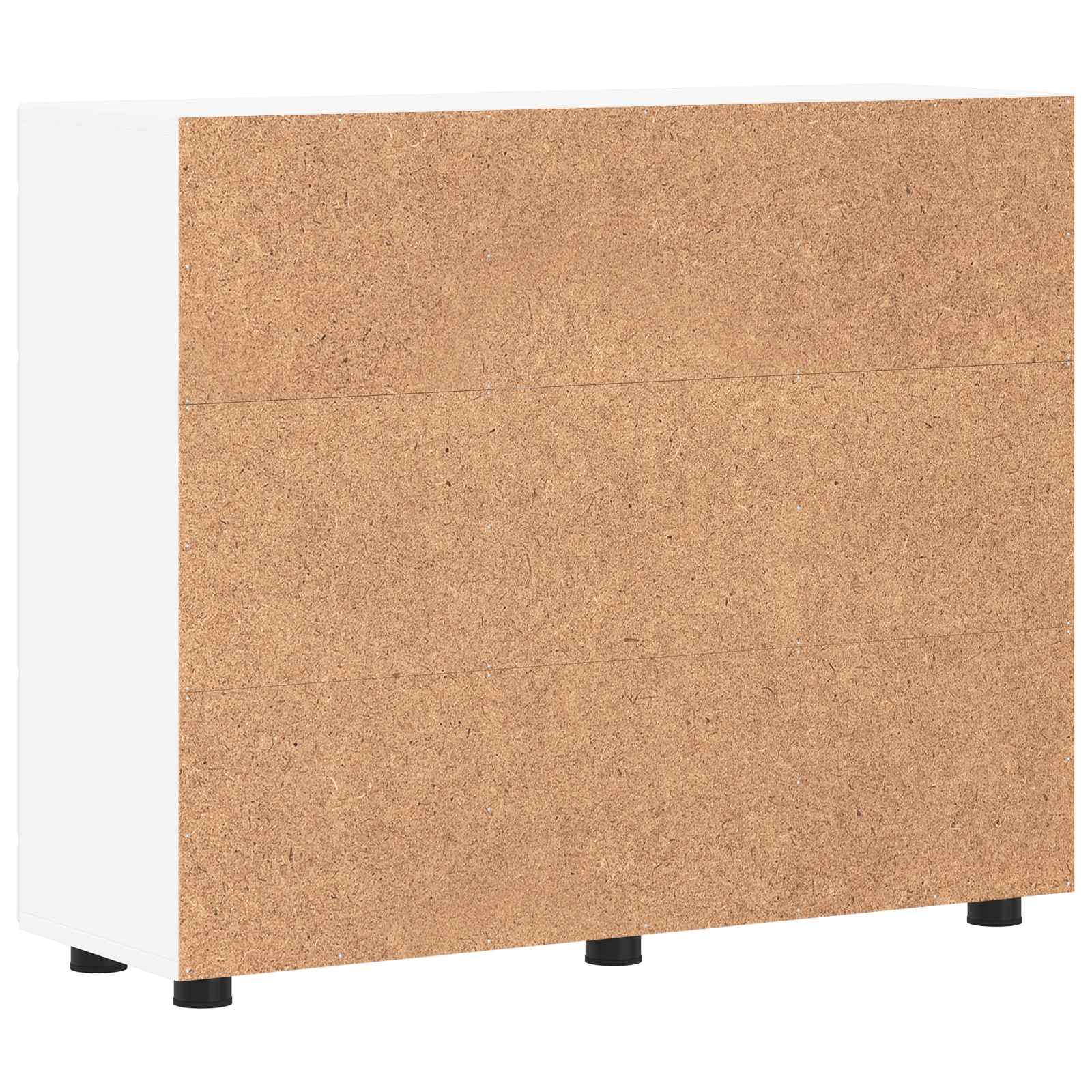 Wooden Cabinet White Engineered Wood