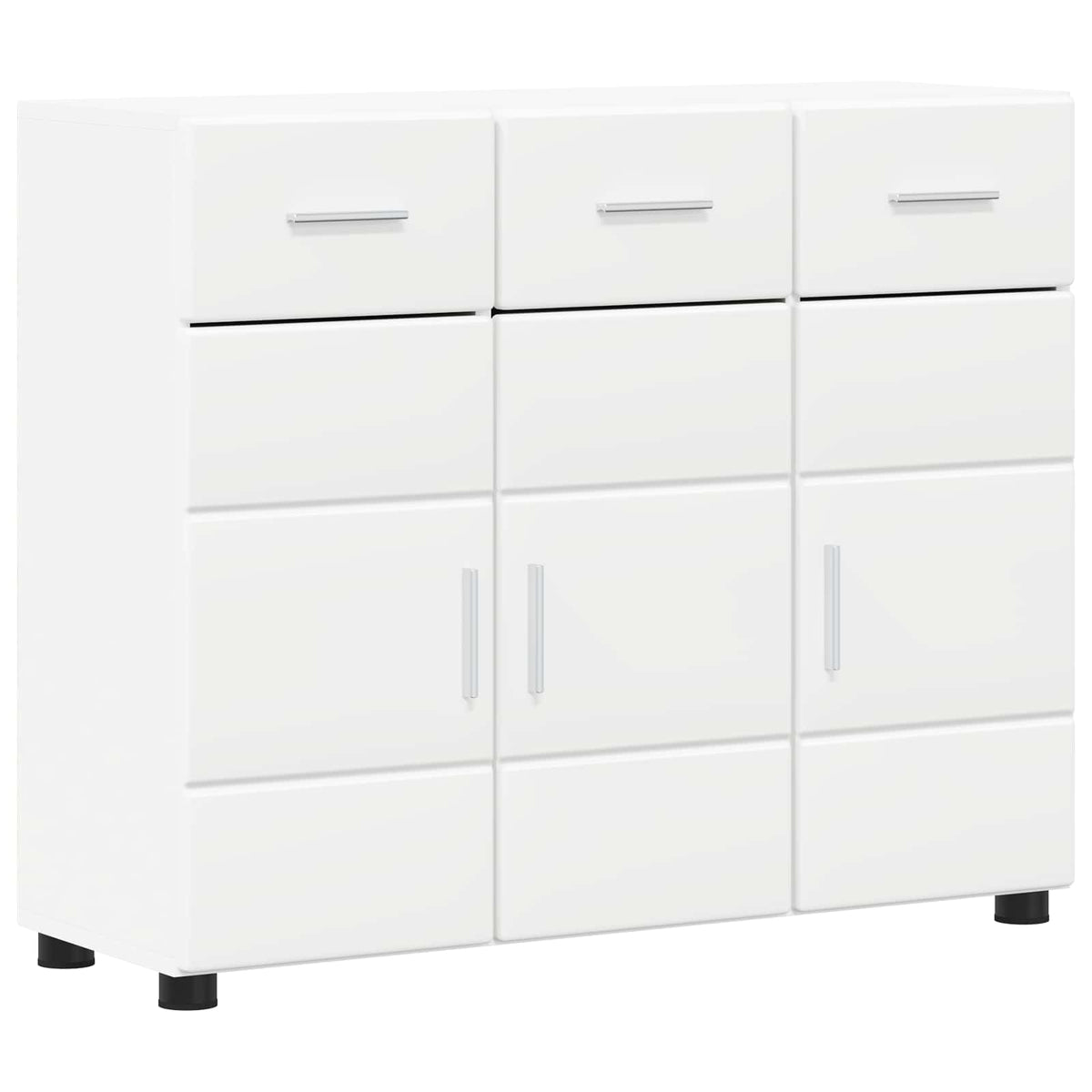 Sideboard FLORIN 88,5 x 30,5 x 73 cm White Engineered Wood