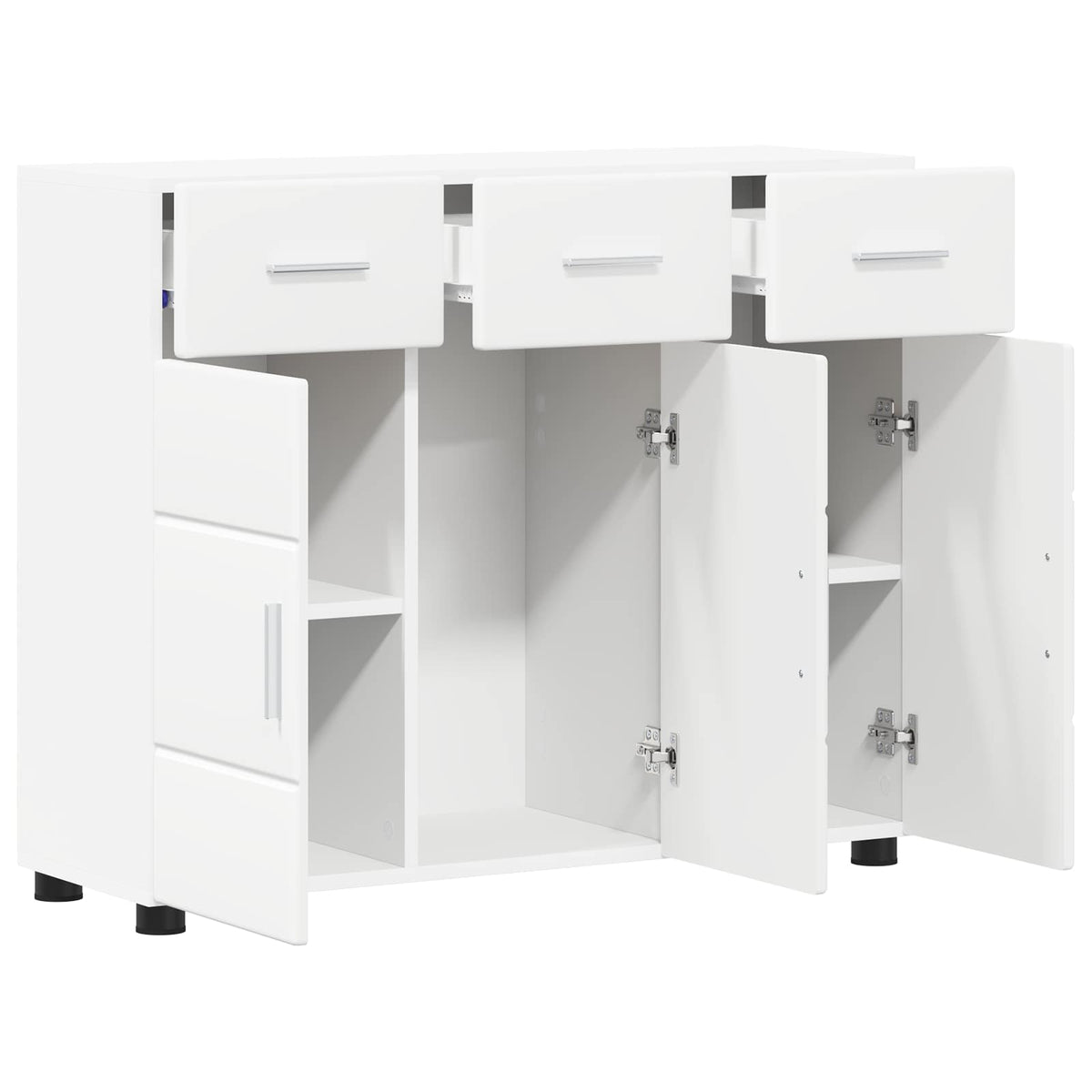 Sideboard FLORIN 88,5 x 30,5 x 73 cm White Engineered Wood