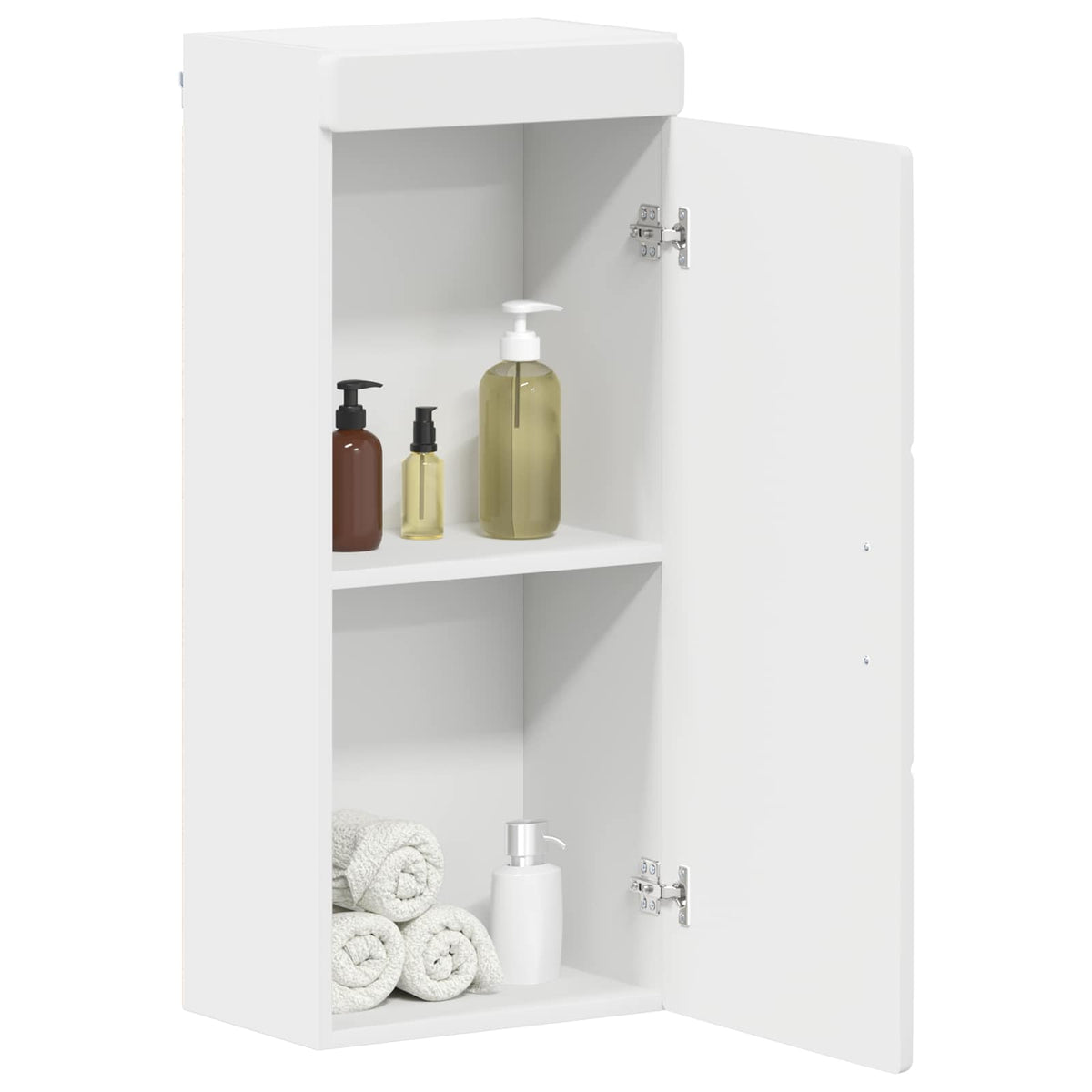 Bathroom Wall Cabinet TULUM White 37 x 24,5 x 86 cm
