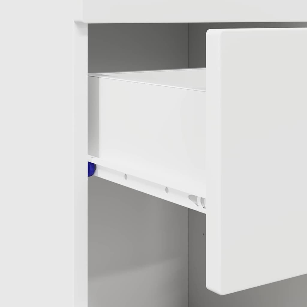 Bathroom Cabinet Set with Drawer TULUM White 37 x 31,5 x 82 cm