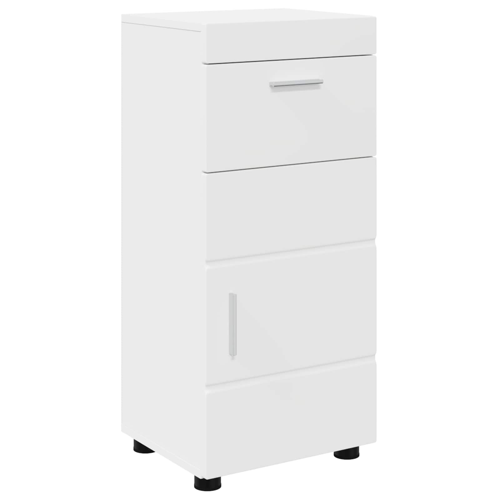 Bathroom Cabinet Set with Drawer TULUM White 37 x 31,5 x 82 cm