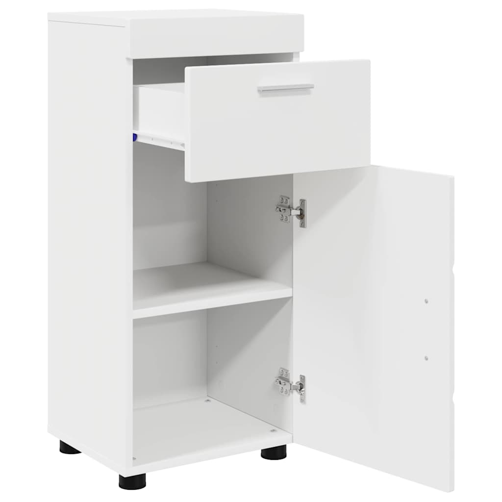 Bathroom Cabinet Set with Drawer TULUM White 37 x 31,5 x 82 cm