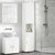 Bathroom Cabinet TULUM White 37 x 31.5 x 203 cm Engineered Wood