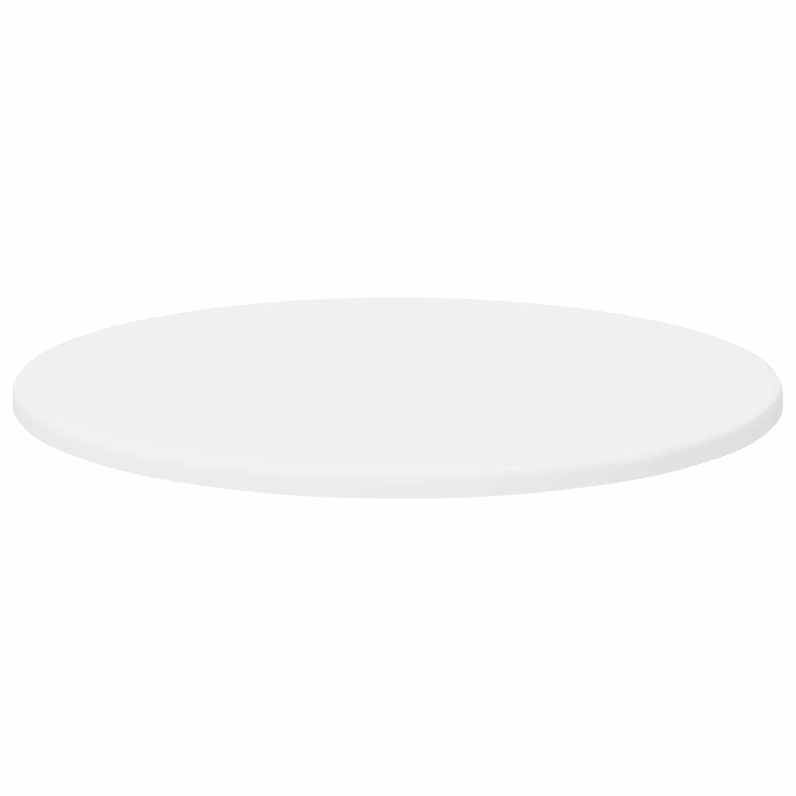 Table Top Ø 50 x 1,5 cm Round Engineered Wood White