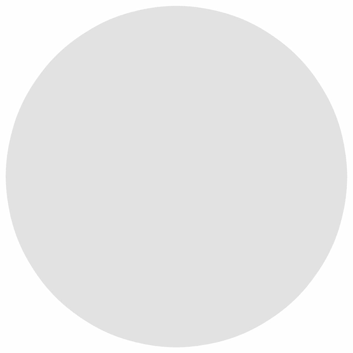 Table Top Ø 50 x 1,5 cm Round Engineered Wood White