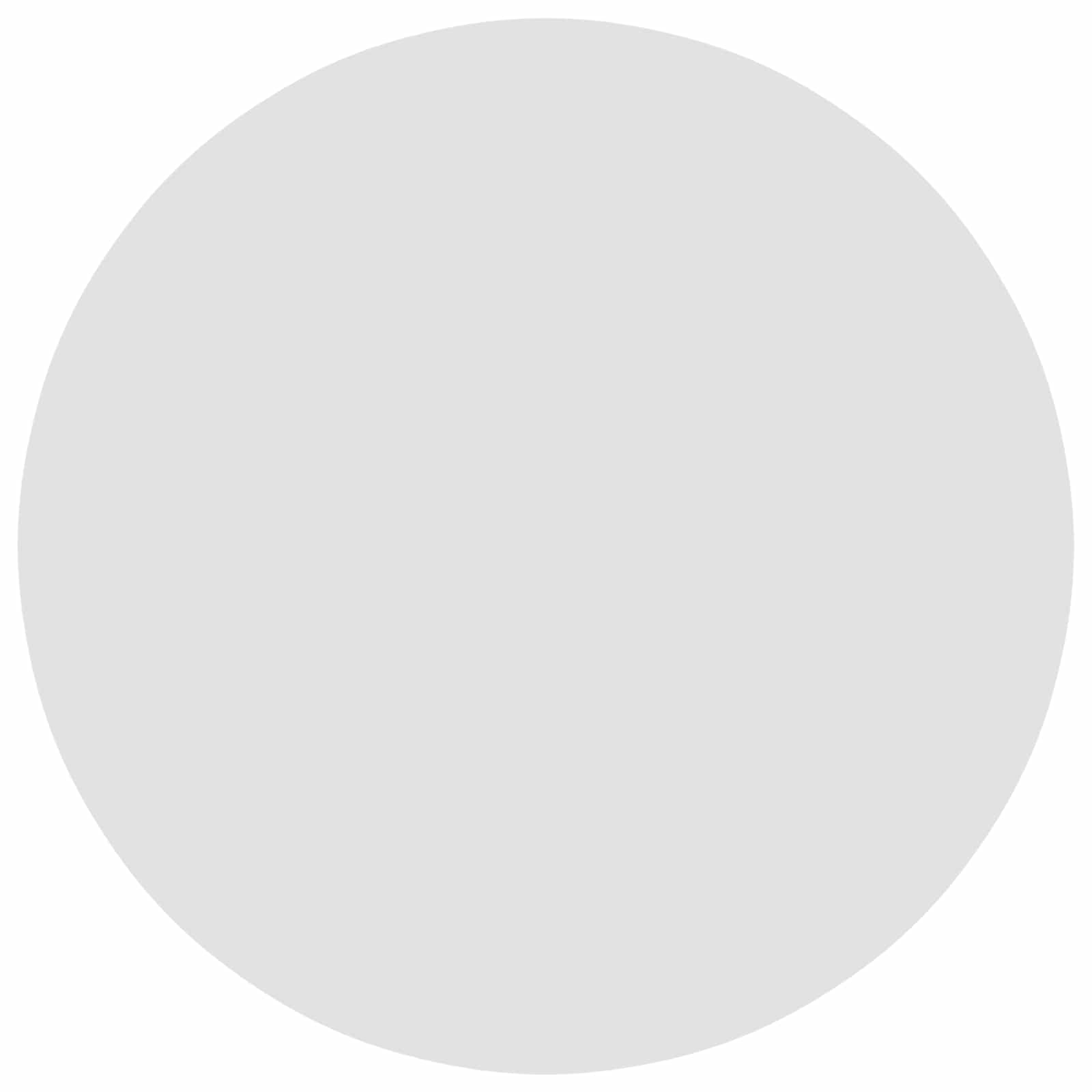 Table Top Ø 50 x 1,5 cm Round Engineered Wood White