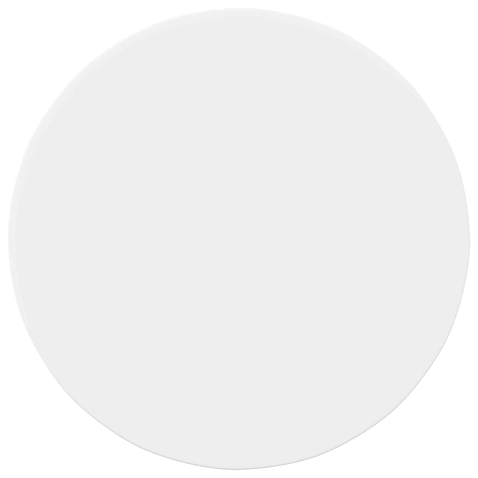 Table Top Ø 60 x 1,5 cm Round Engineered Wood White