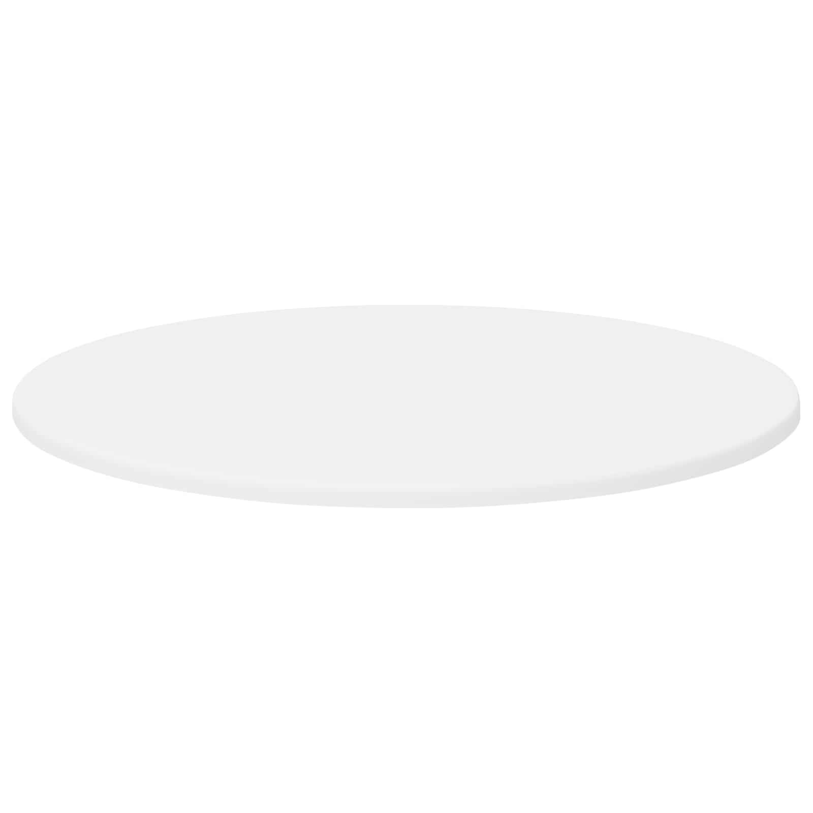 Table Top Ø 60 x 1,5 cm Round Engineered Wood White
