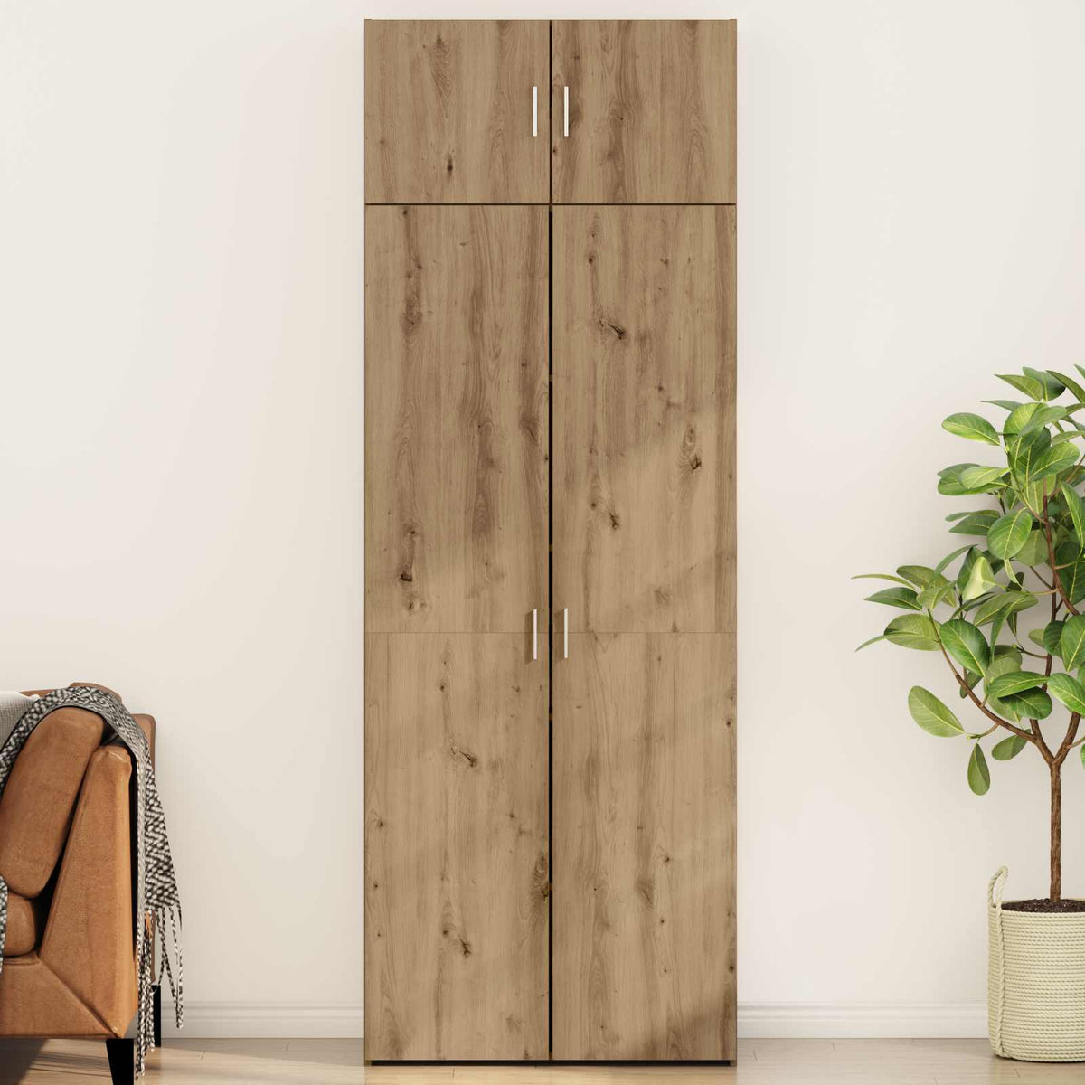 Storage Cabinet 2 pcs Artisan Oak 80 x 42,5 x 225 cm