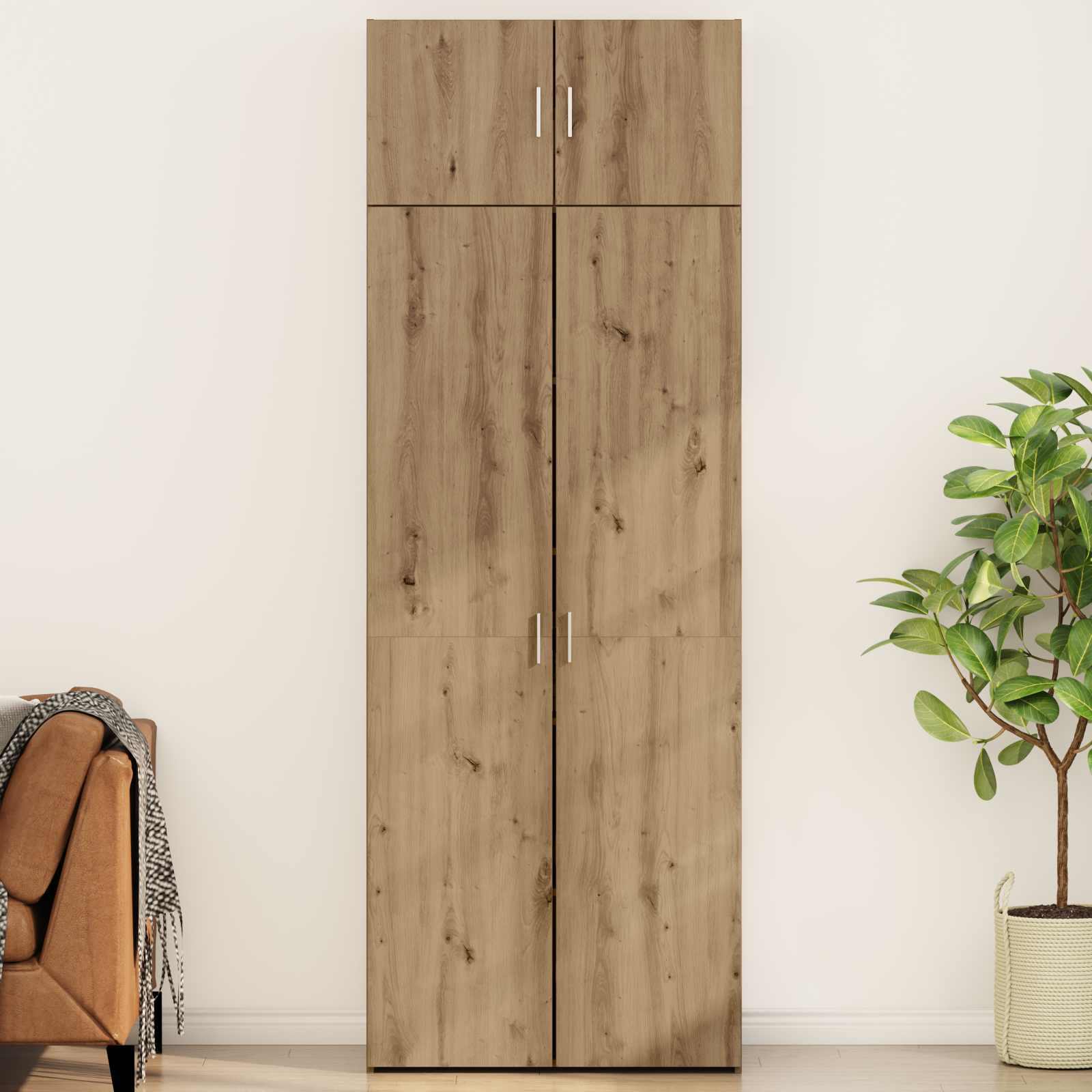Storage Cabinet 2 pcs Artisan Oak 80 x 42,5 x 225 cm
