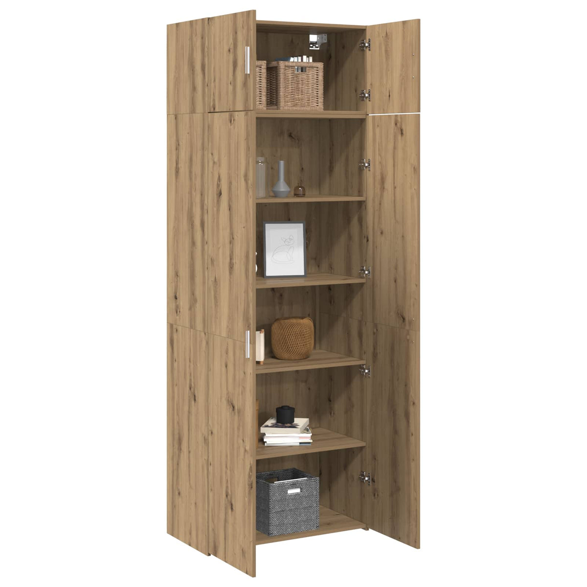Storage Cabinet 2 pcs Artisan Oak 80 x 42,5 x 225 cm