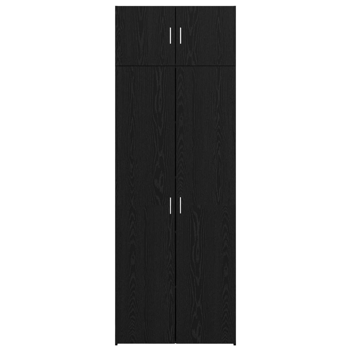 Storage Cabinet 3 pcs Black Oak