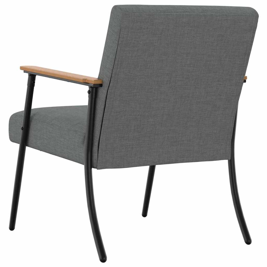 Armchair Dark Grey 59 x 75 x 78 cm Fabric
