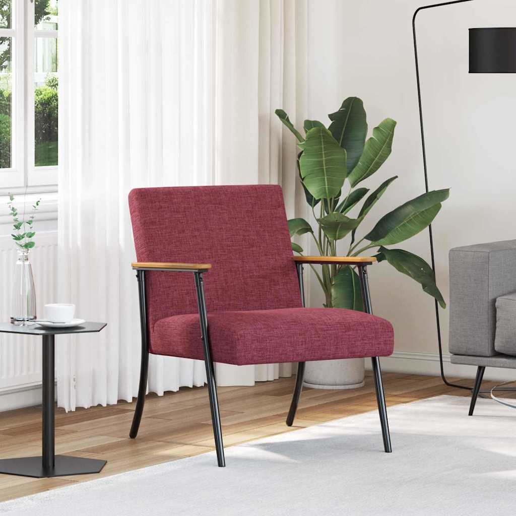 Armchair Wine Red 59 x 75 x 78 cm Fabric