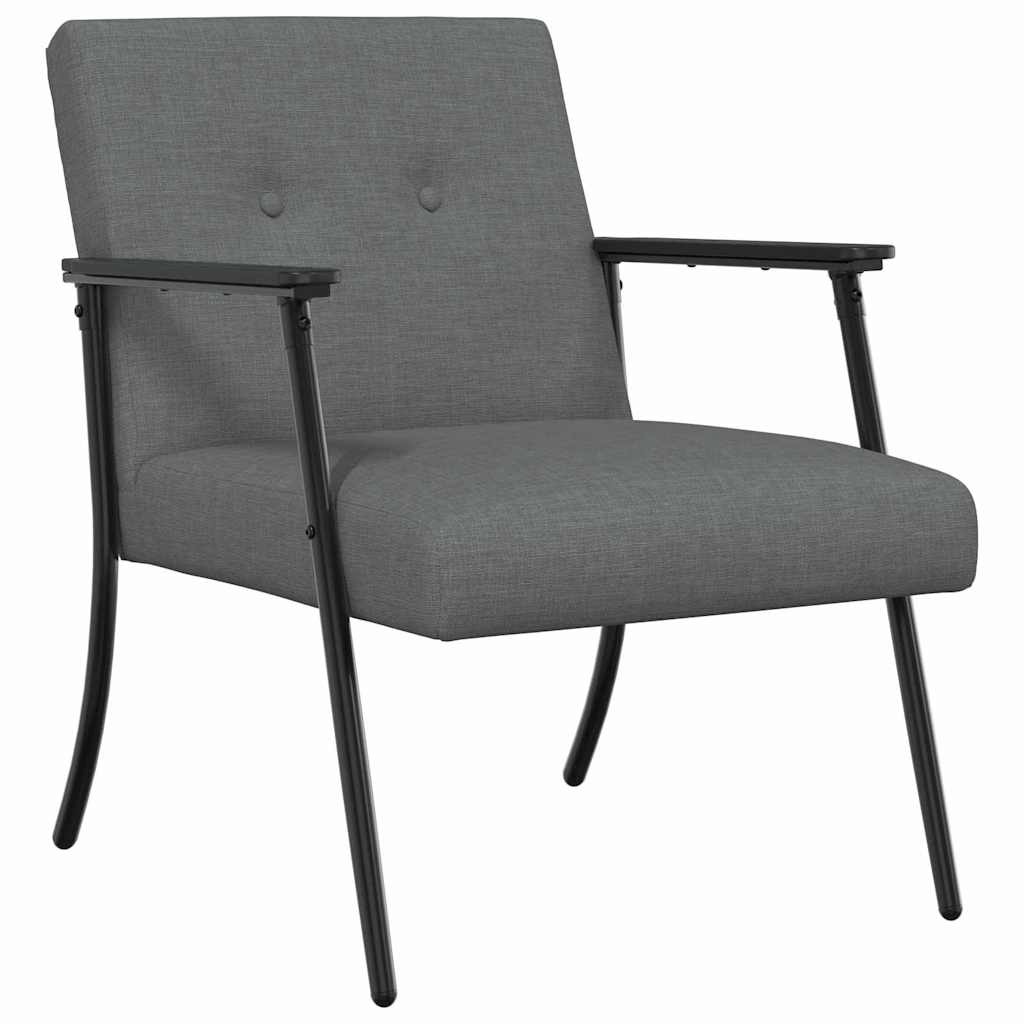Armchair Dark Grey 59 x 75 x 78 cm Fabric