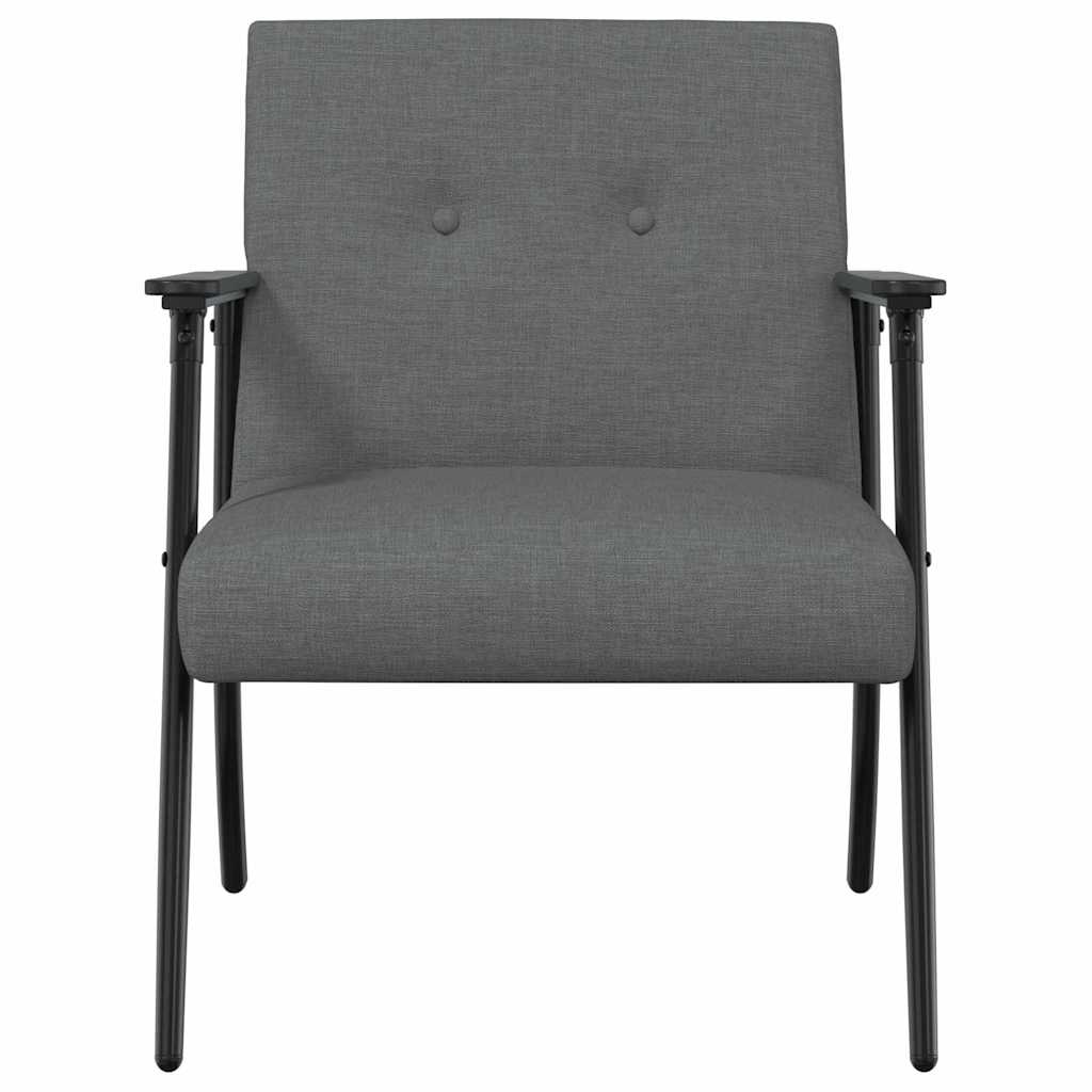 Armchair Dark Grey 59 x 75 x 78 cm Fabric