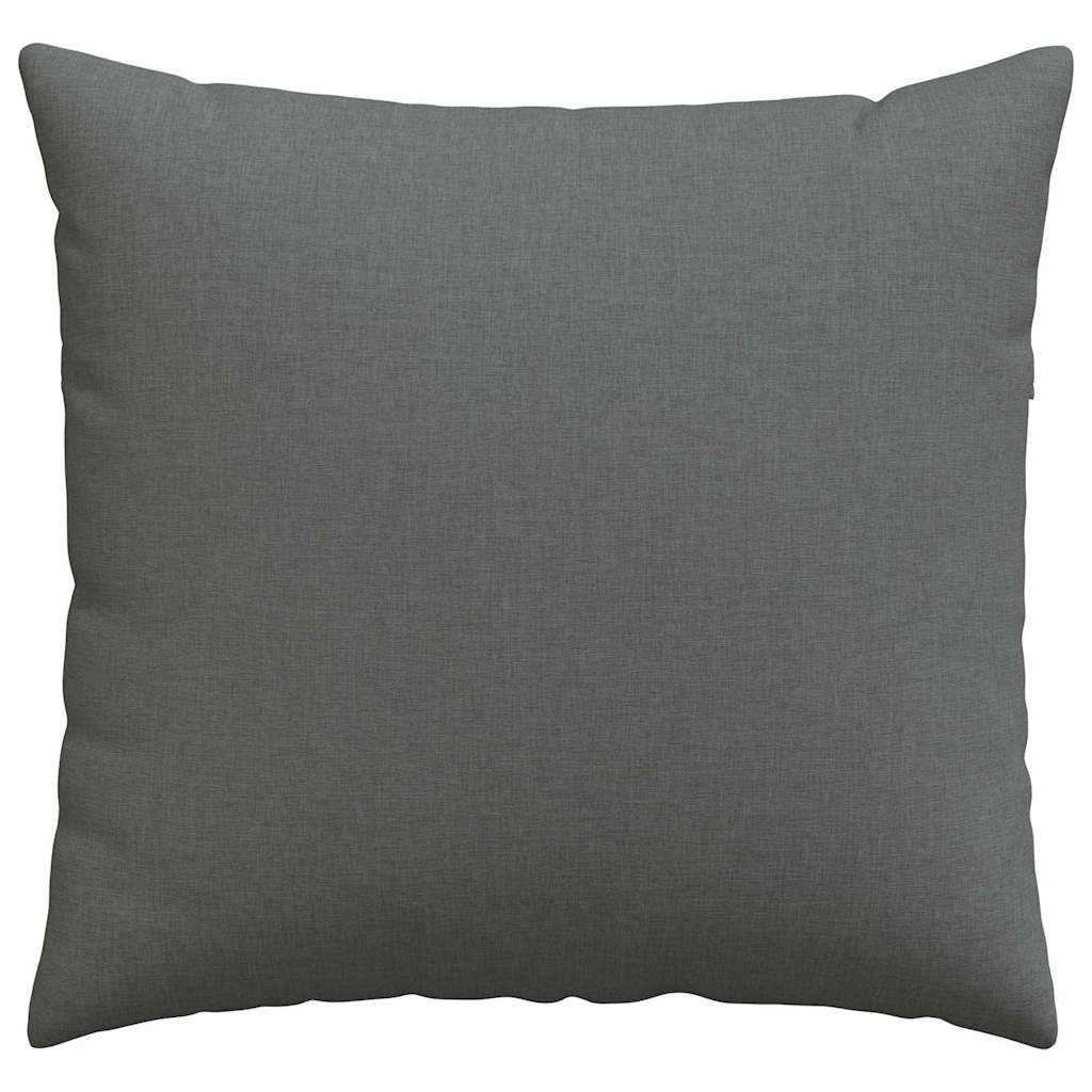 Sofa Pillows 2 pcs Dark Grey 45 x 45 cm Fabric
