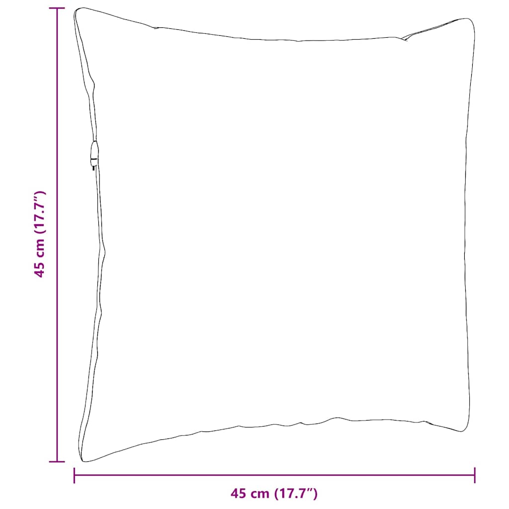 Sofa Pillows 2 pcs Dark Grey 45 x 45 cm Fabric