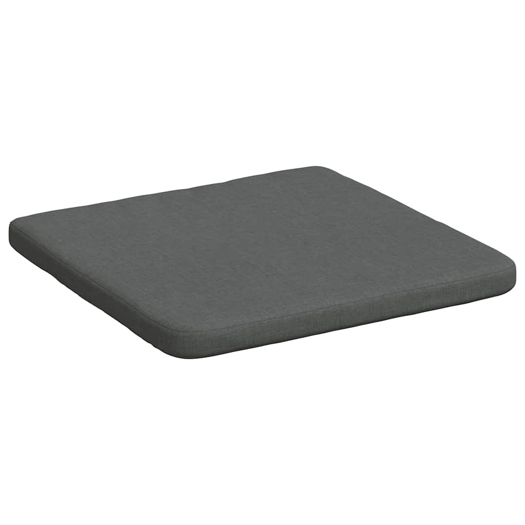 Seat Cushions 4 pcs Dark Grey 40 x 40 x 3 cm Fabric