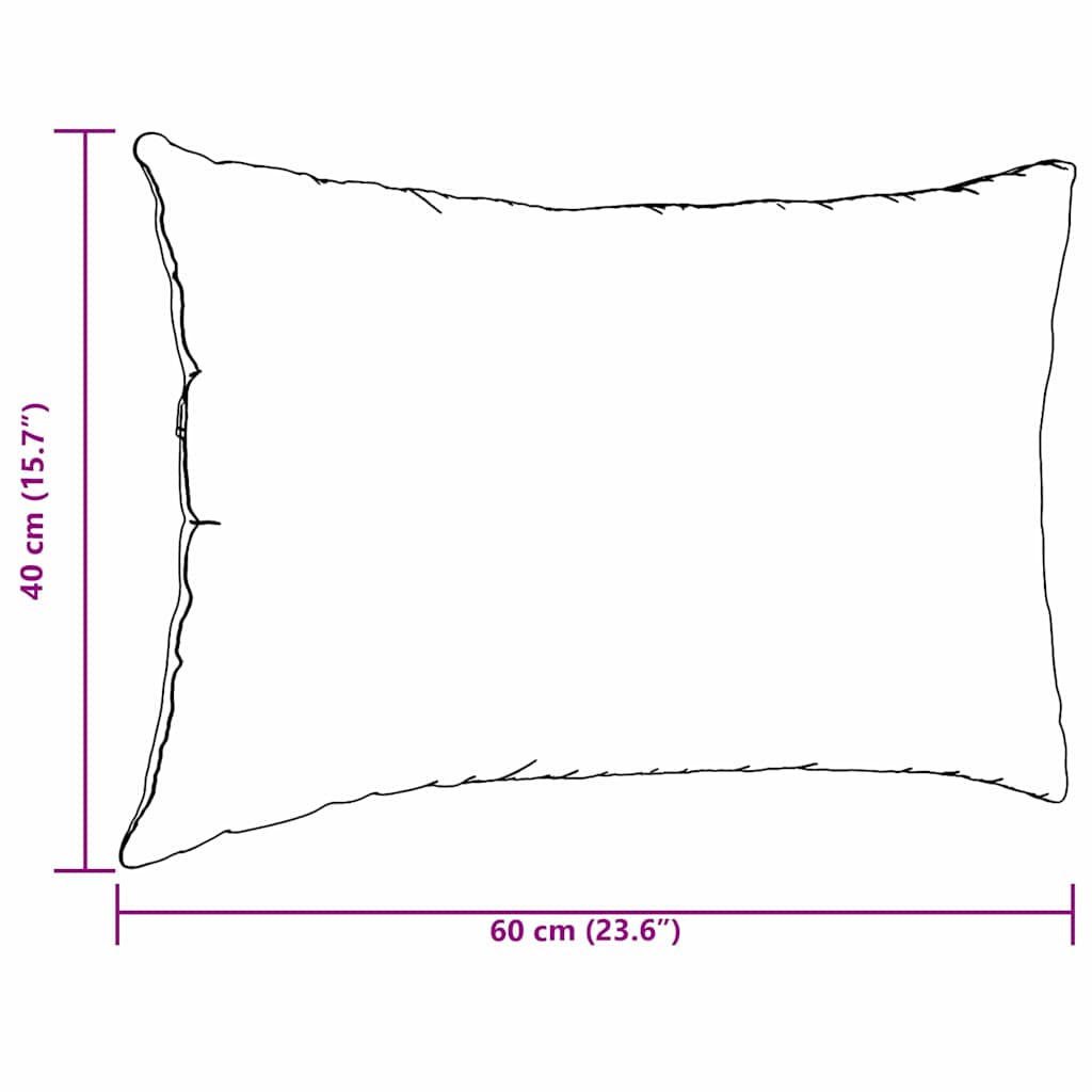 Sofa Pillows 2 pcs Dark Grey 60 x 40 cm Fabric