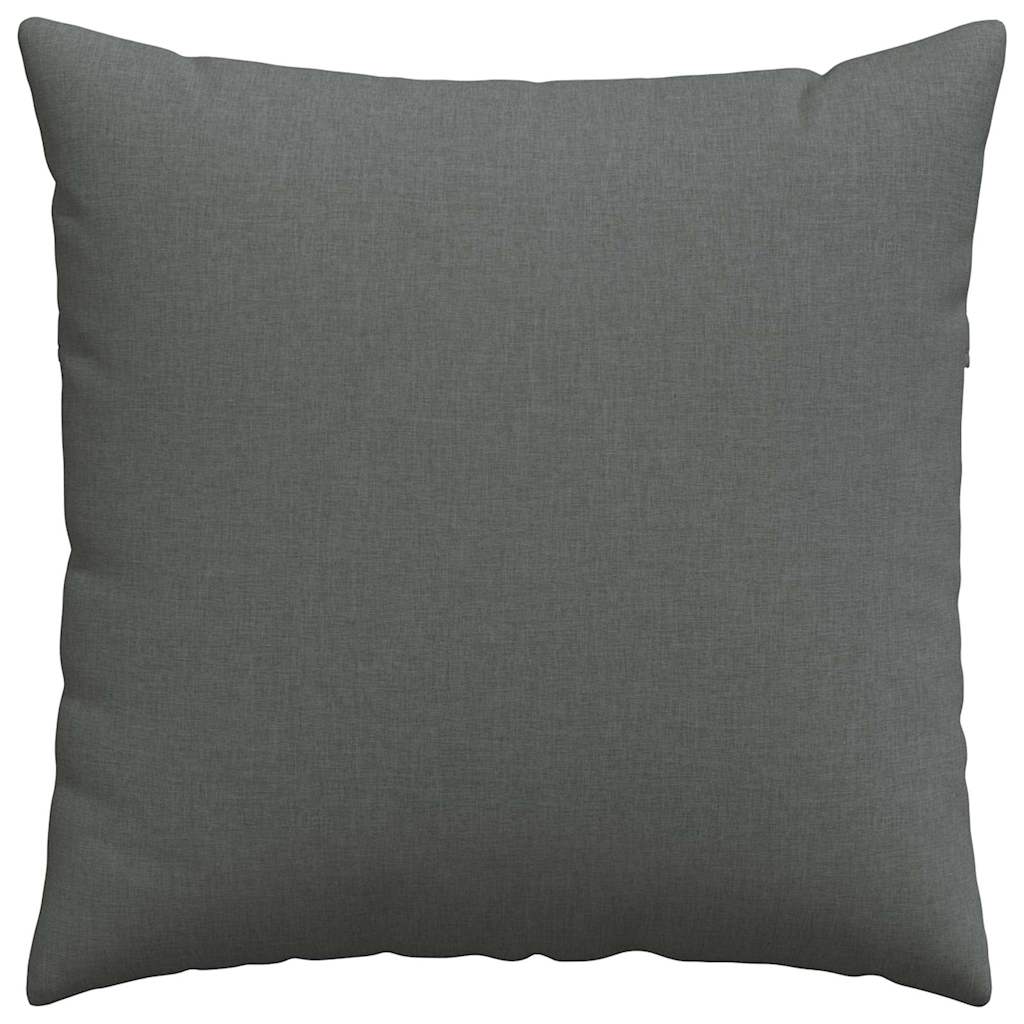 Sofa Pillows 2 pcs Dark Grey 60 x 60 cm Fabric