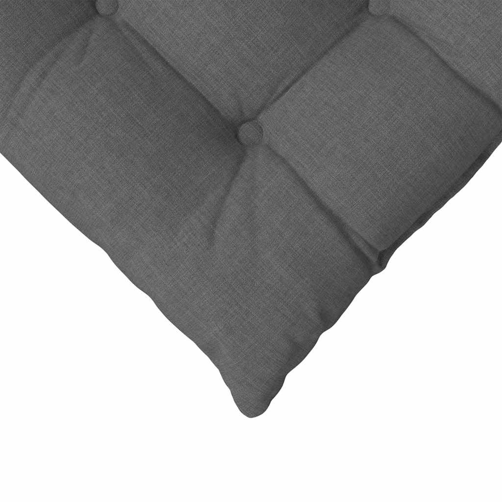 Seat Cushions 4 pcs Dark Grey 40 x 40 x 6 cm Fabric