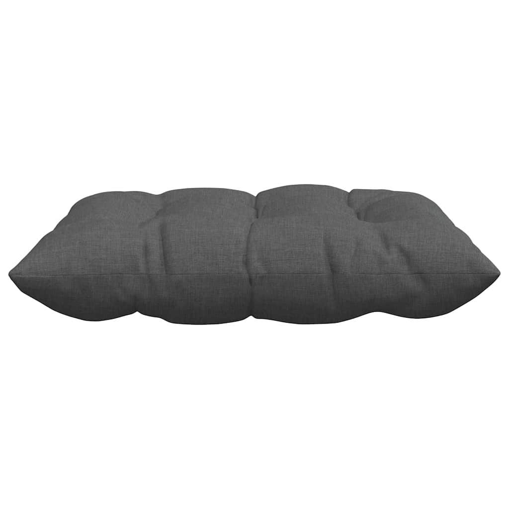 Seat Cushions 4 pcs Dark Grey 40 x 40 x 6 cm Fabric