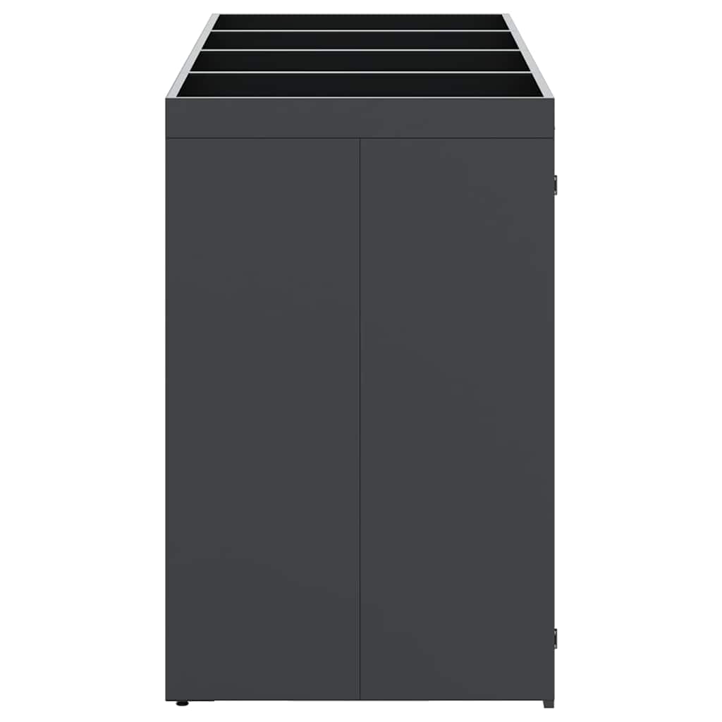 Wheelie Bin Storage for 4 Bins Anthracite 272 x 77,5 x 121,5 cm
