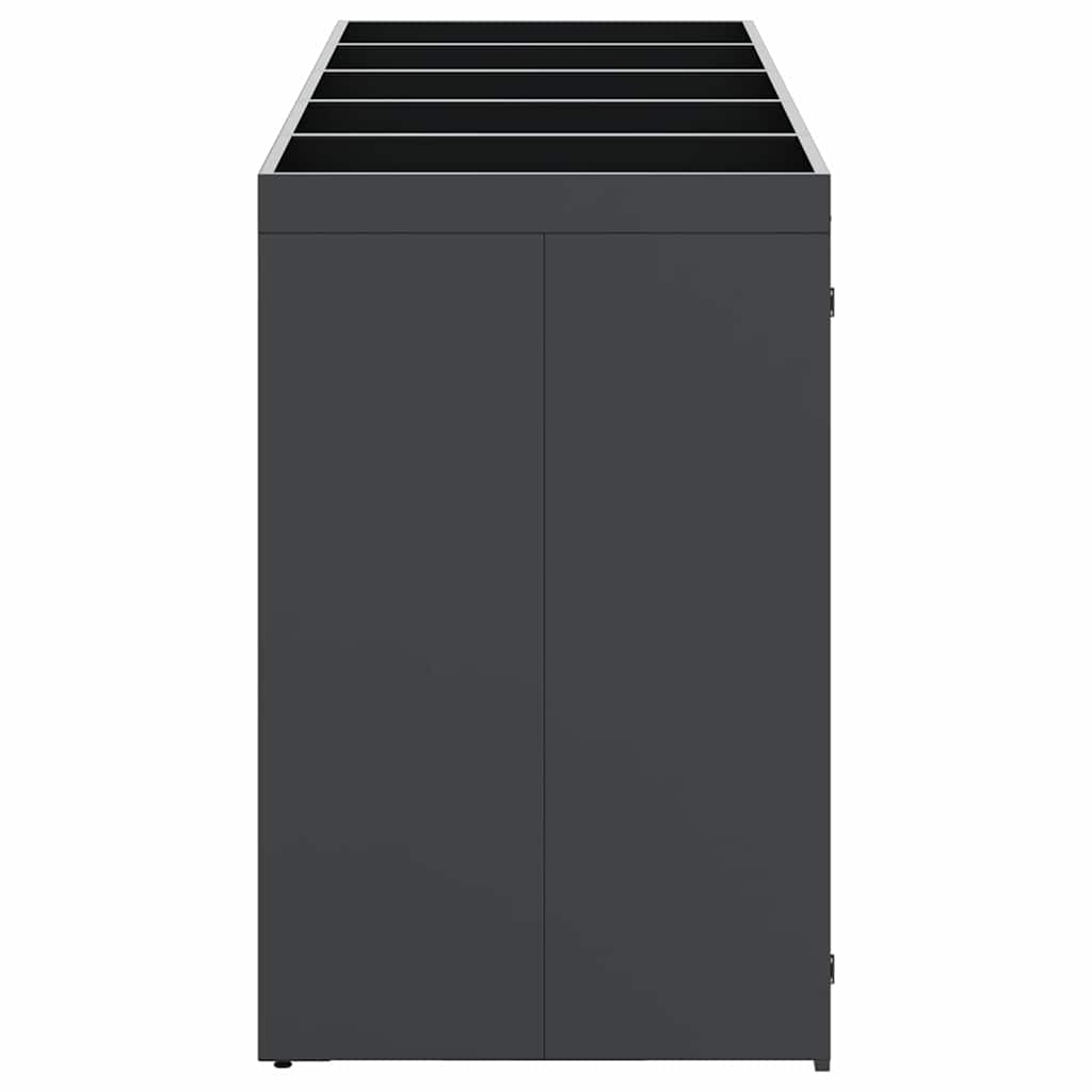 Wheelie Bin Storage for 5 Bins Anthracite 340 x 77,5 x 121,5 cm