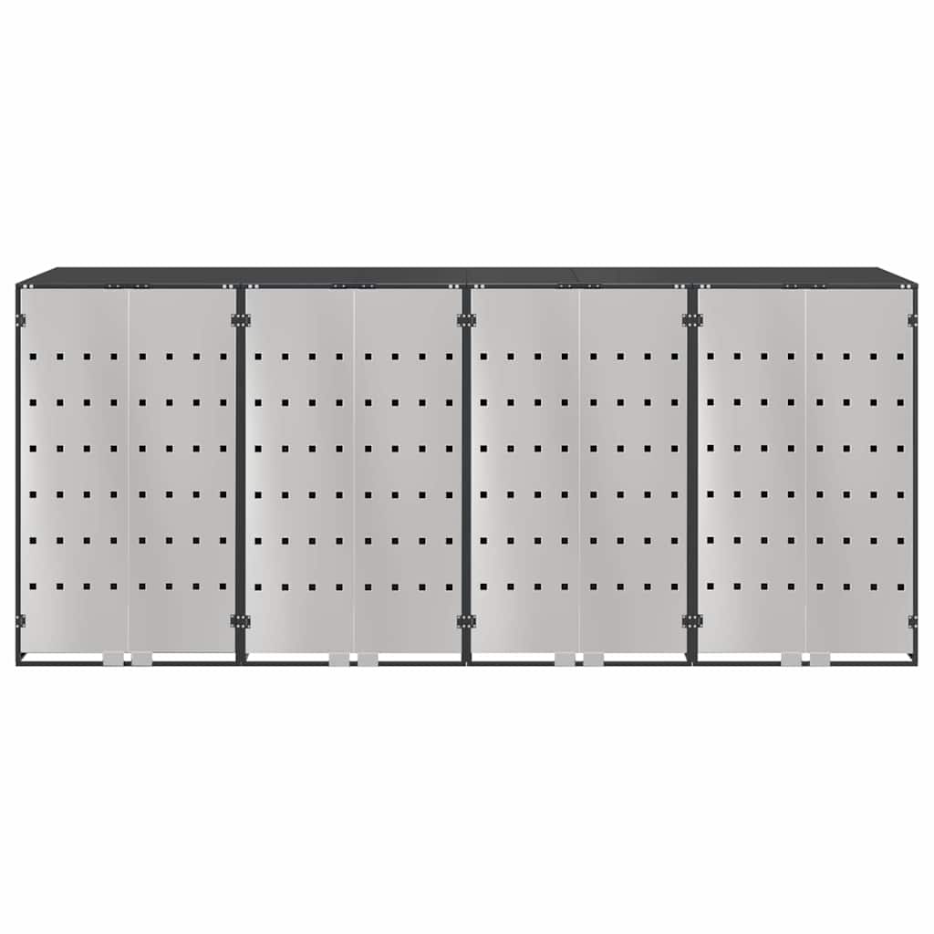 Wheelie Bin Storage for 3 Bins Anthracite 340 x 77.5 x 115.5 cm