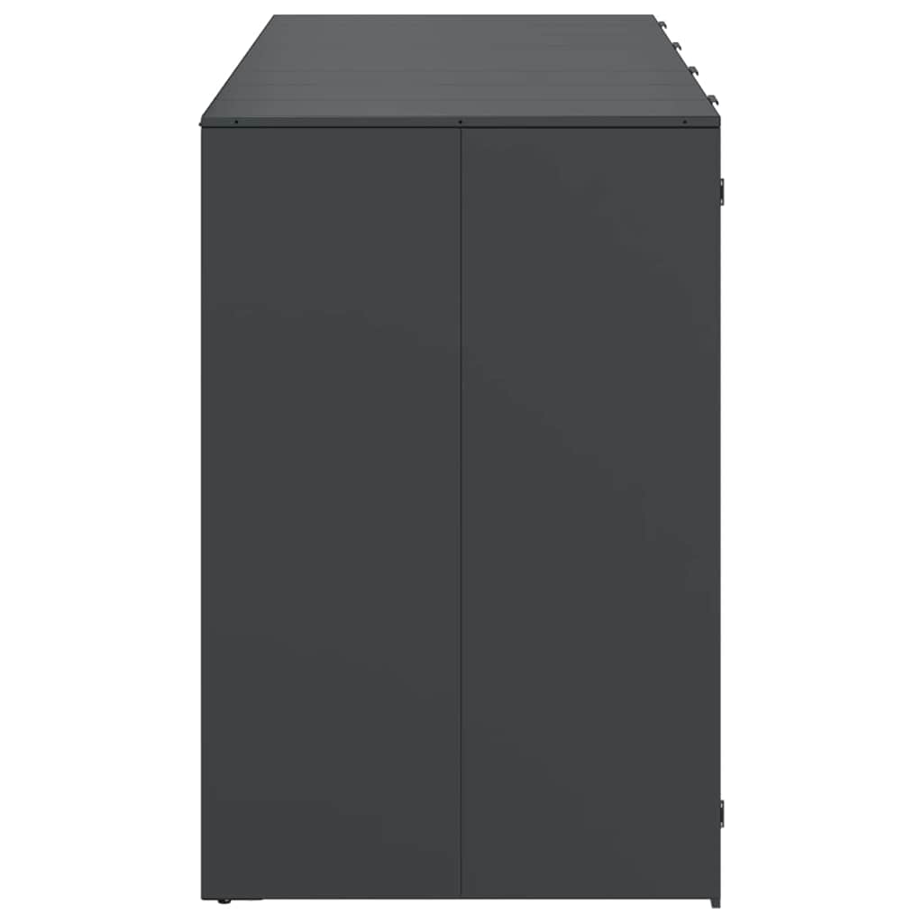 Wheelie Bin Storage for 3 Bins Anthracite 340 x 77.5 x 115.5 cm