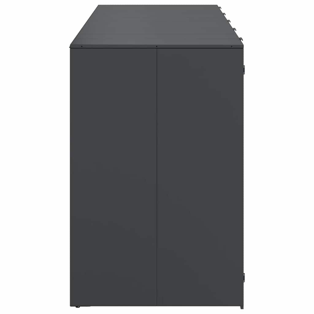 Wheelie Bin Storage for 3 Bins Anthracite 340 x 77.5 x 115.5 cm
