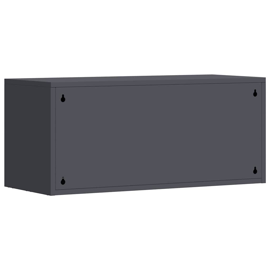 Wall Cabinet for Garage Anthracite 80 x 33 x 35 cm