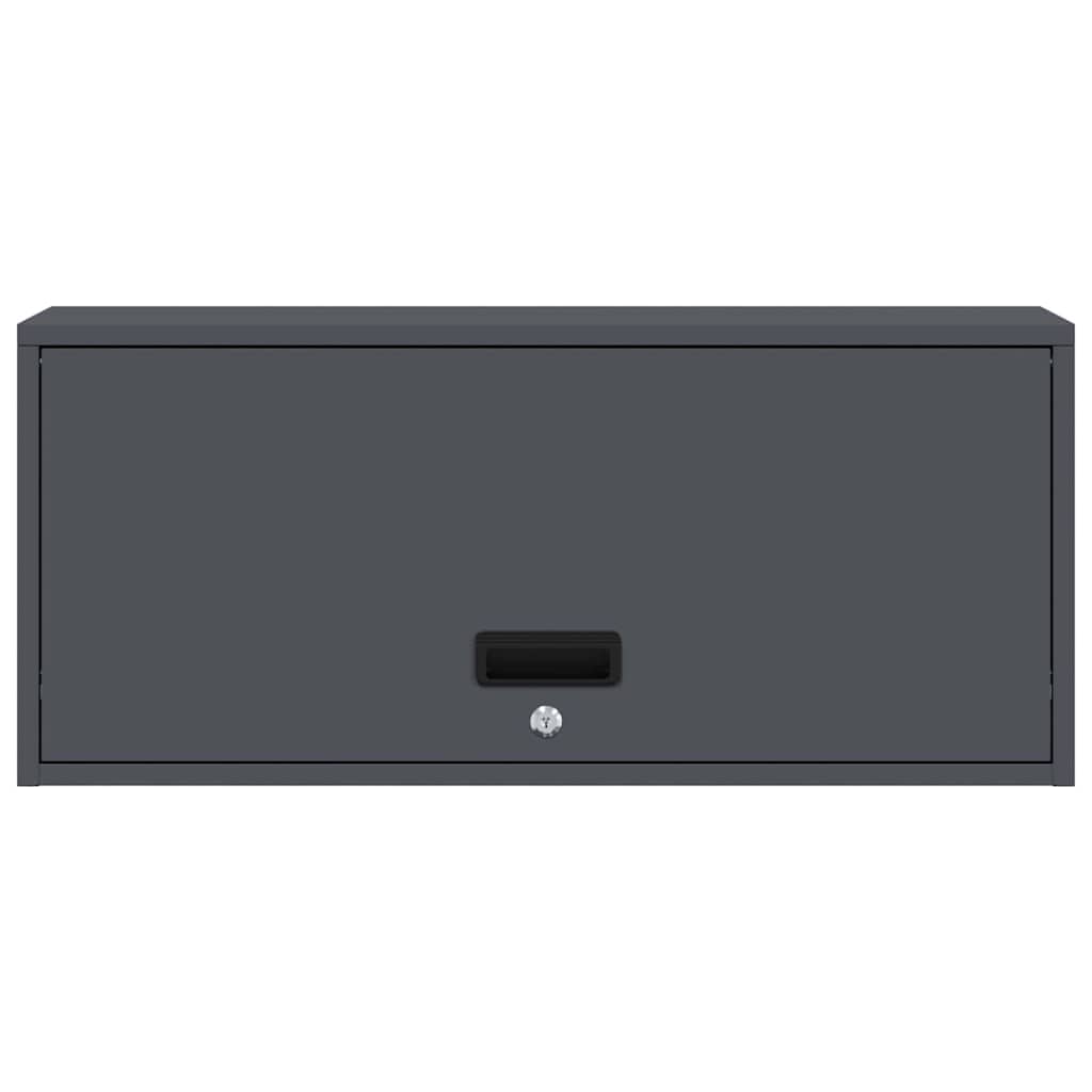 Wall Cabinet for Garage Anthracite 80 x 33 x 35 cm