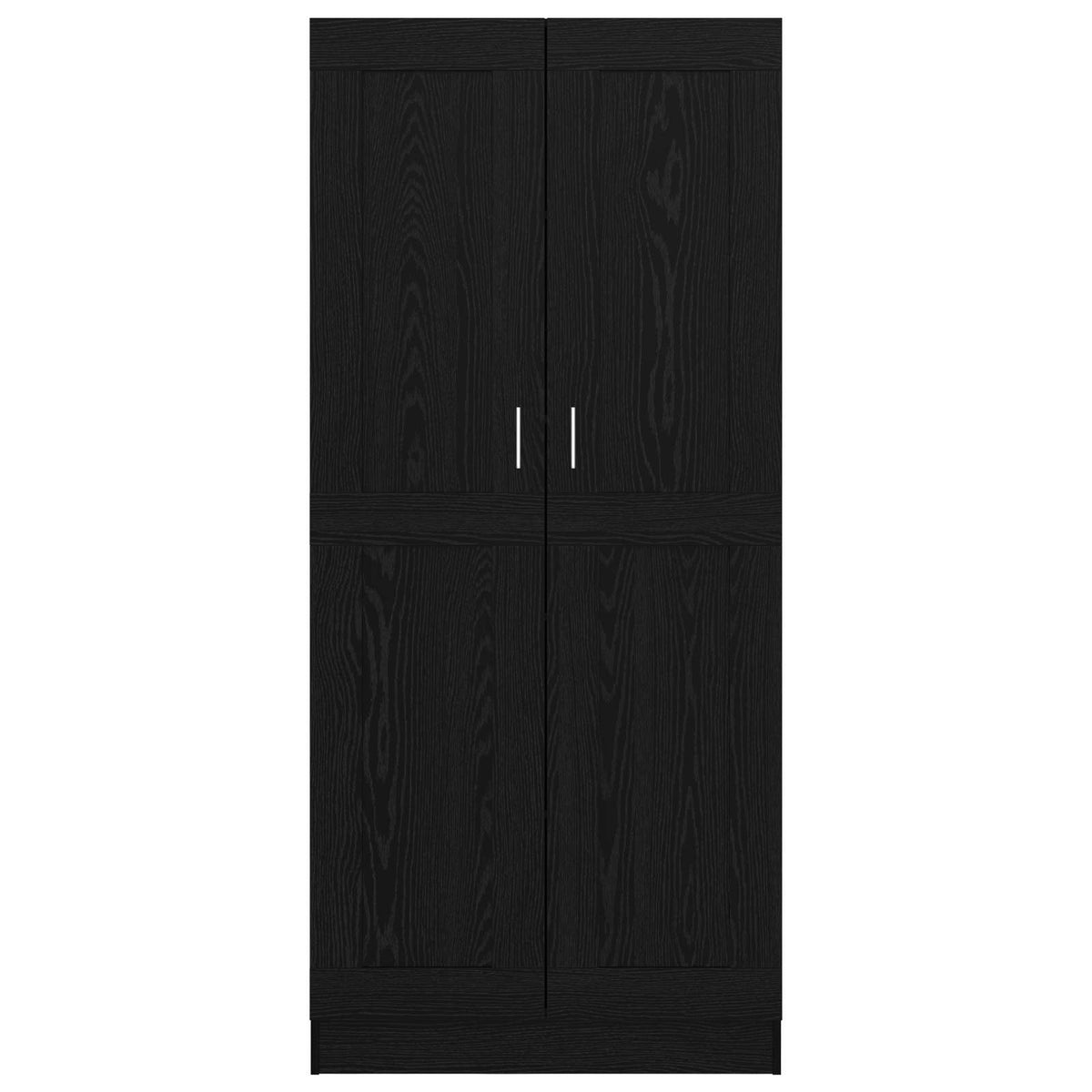 Book Cabinet Black Oak 82,5 x 30,5 x 185 cm Engineered Wood