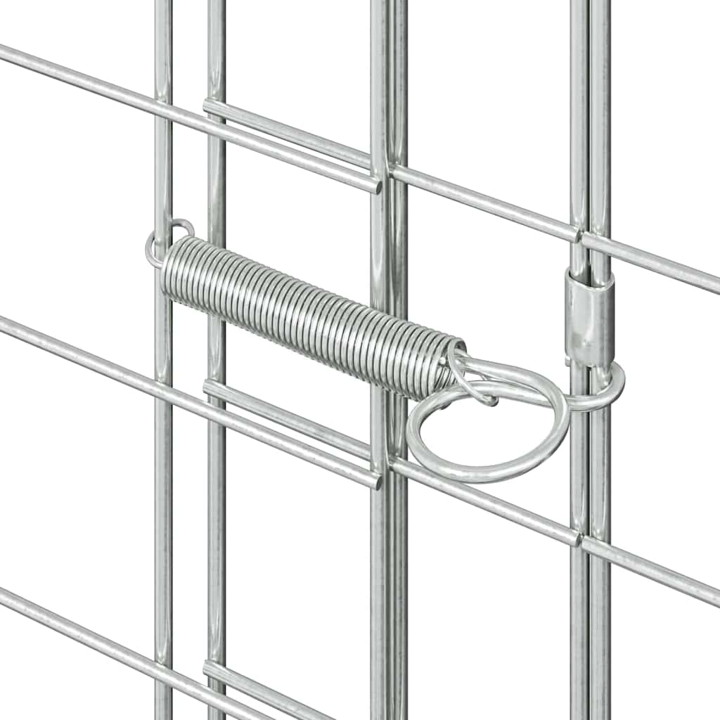 Chicken Cage 2 pcs Silver 600 x 100 x 210 cm Galvanised Steel