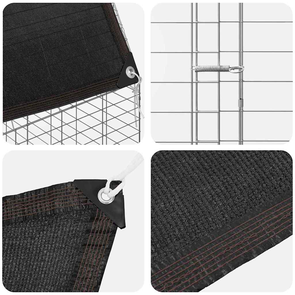 Chicken Cage 2 pcs Silver 600 x 100 x 210 cm Galvanised Steel