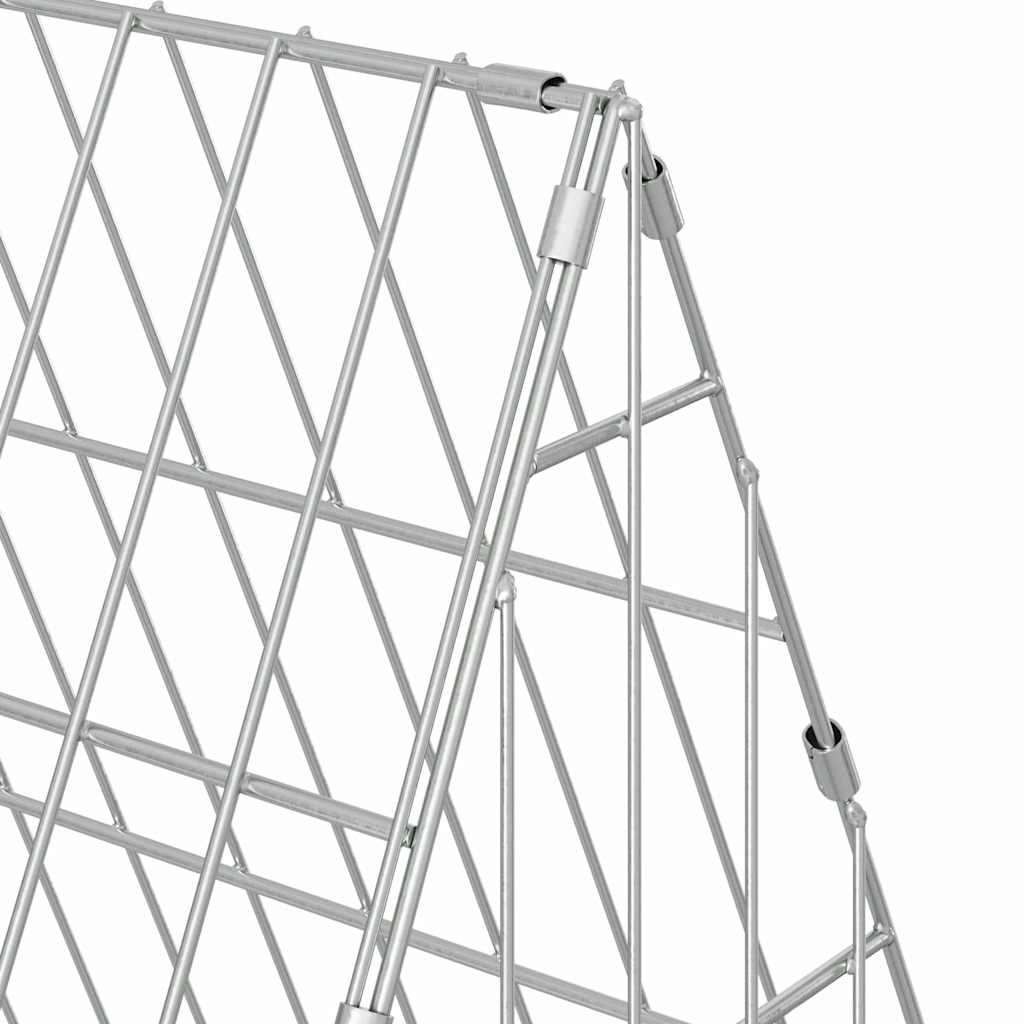 Chicken Cage Silver 430 x 55 x 55 cm Galvanised Steel