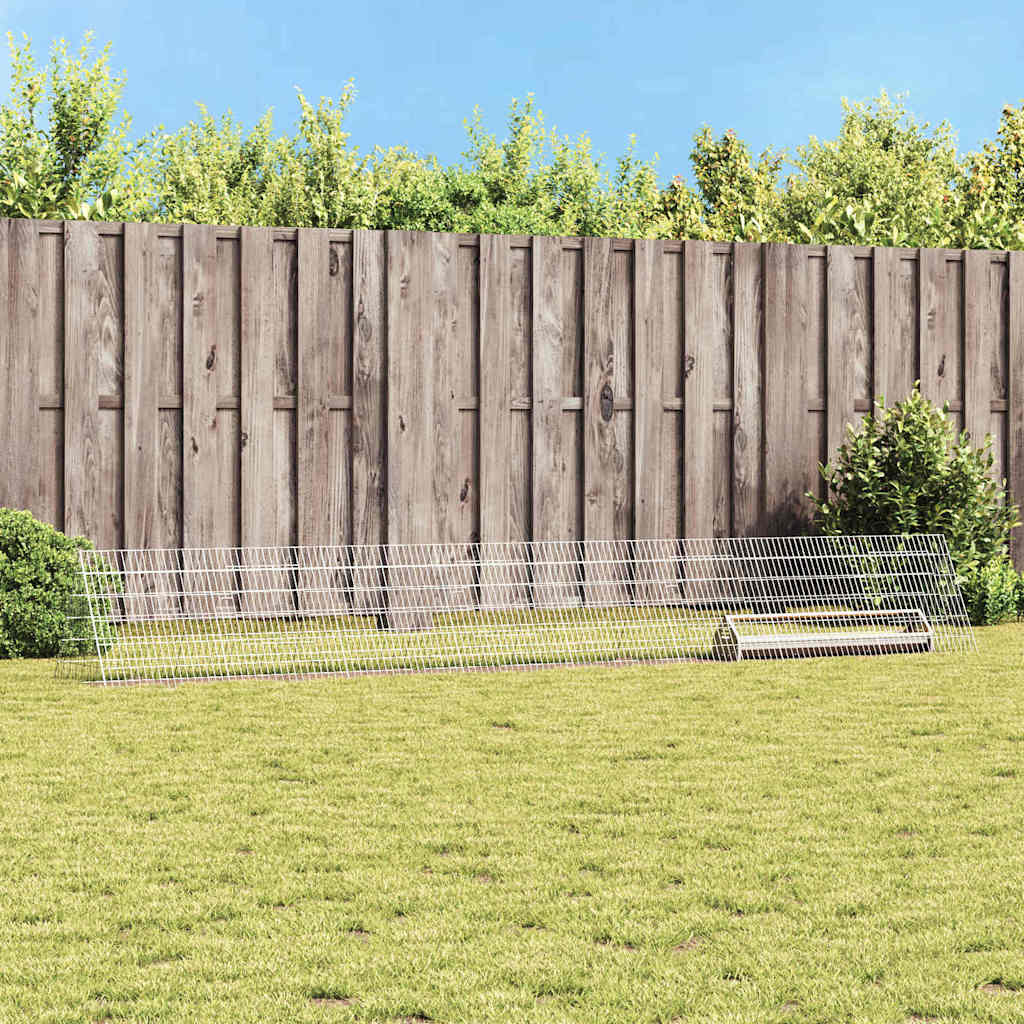 Chicken Cage Silver 430 x 55 x 55 cm Galvanised Steel