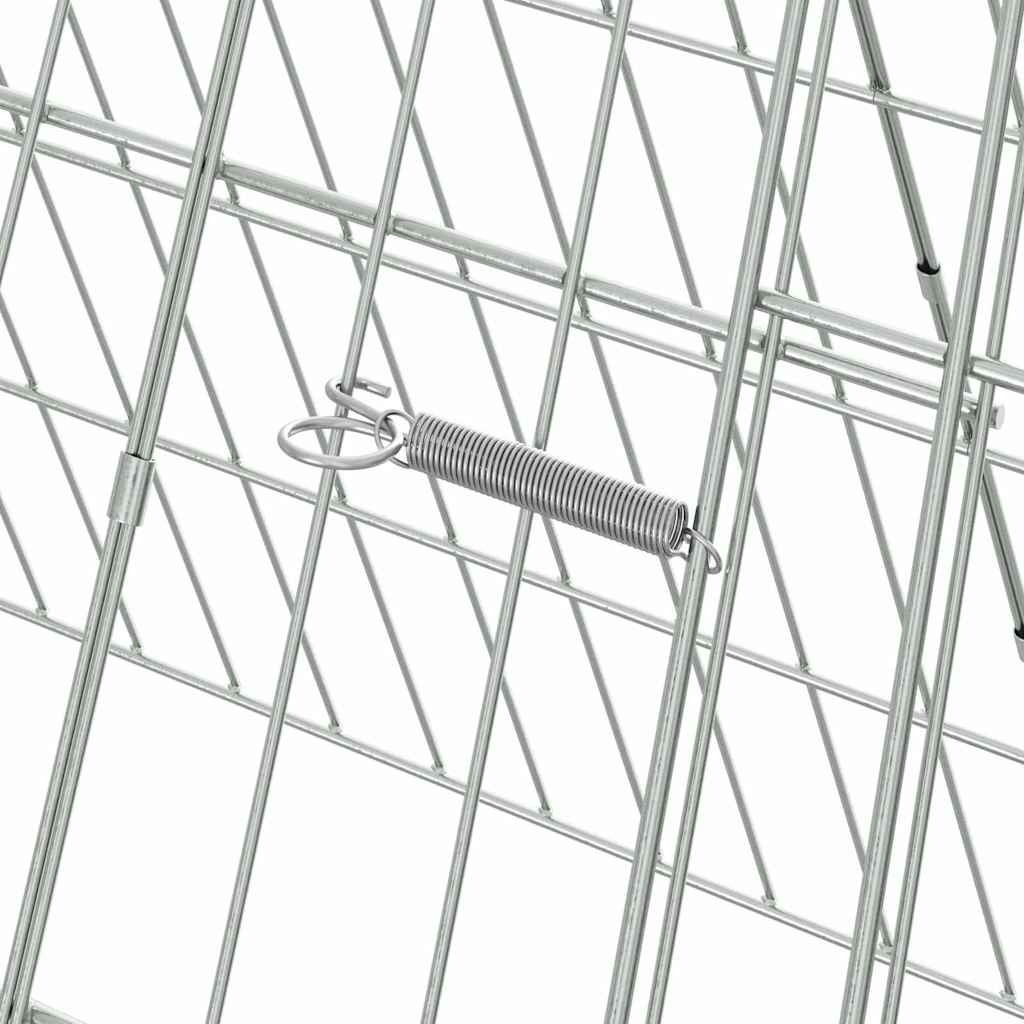 Chicken Cage Silver 650 x 55 x 55 cm Galvanised Steel