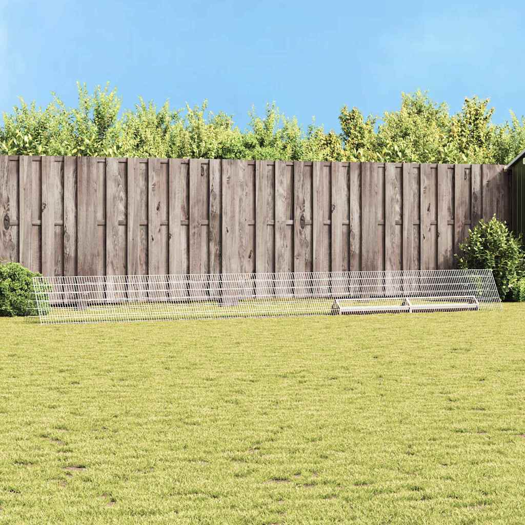 Chicken Cage Silver 650 x 55 x 55 cm Galvanised Steel