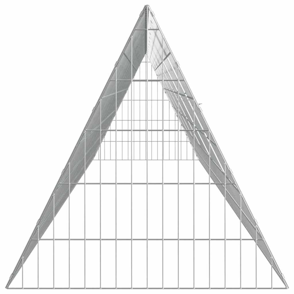 Chicken Cage Silver 650 x 55 x 55 cm Galvanised Steel